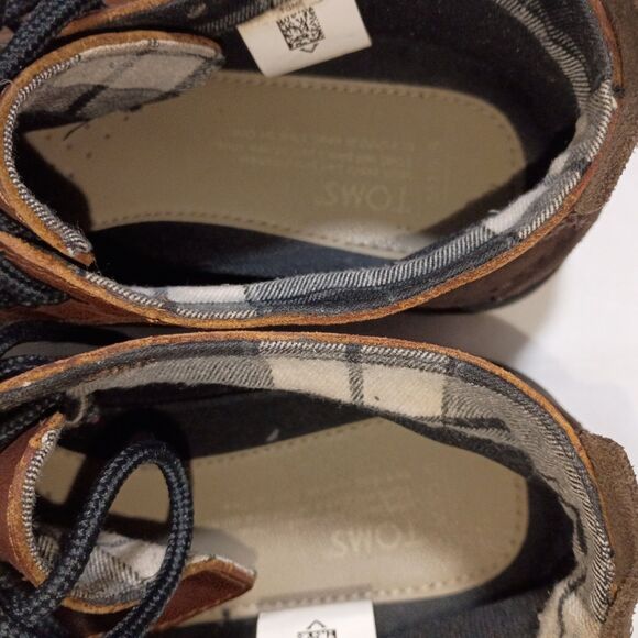 TOMS Chukka Brown Leather Lace-Up MENS BOOTS 10.5 main image 6